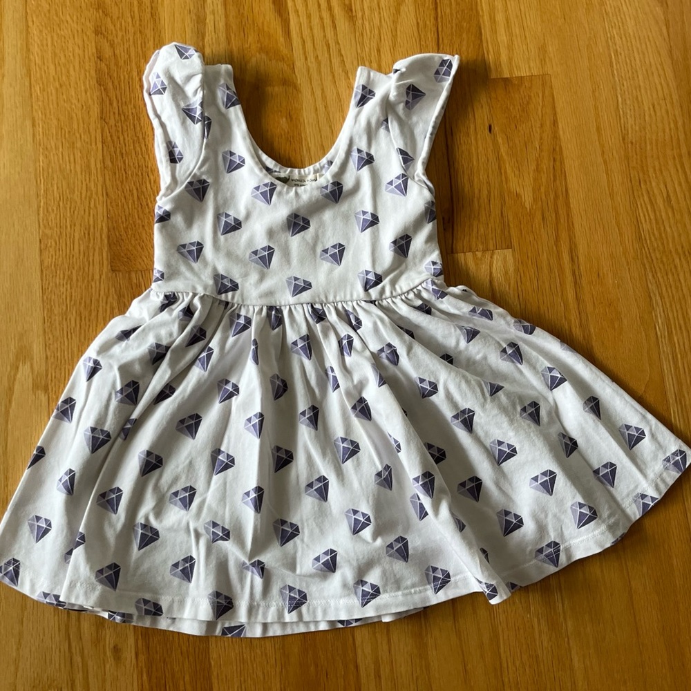 Monica + Andy Purple Diamond Dress